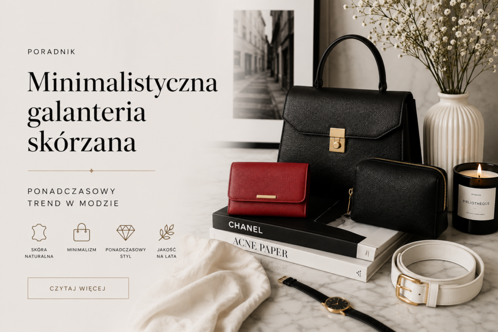 Minimalistyczna galanteria skórzana – ponadczasowy trend w modzie 1 Minimalistyczna galanteria skórzana - ponadczasowy trend w modzie.